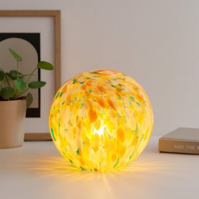 Lyra Glass Ball Table Lamp, Multi