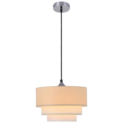 Isabelle Fabric Pendant Light, Beige