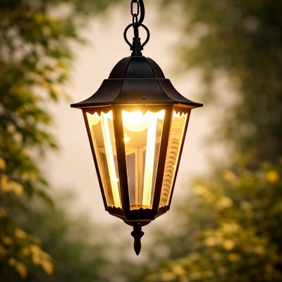 Adara IP44 Indoor / Outdoor Aluminum & Glass Pendant Light
