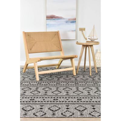 Pacific No.3333 Indoor / Outdoor Rug, 170x120cm, Grey / Black
