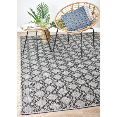 Pacific No.9892 Indoor / Outdoor Rug, 230x160cm, Grey / Black