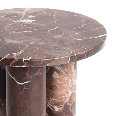 Pillar Marble Round Side Table