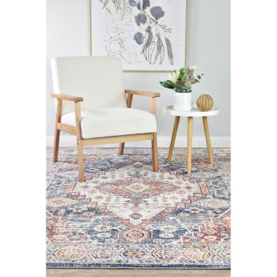 Medina No.0320 Bohemian Rug, 230x160cm, Navy / Multi