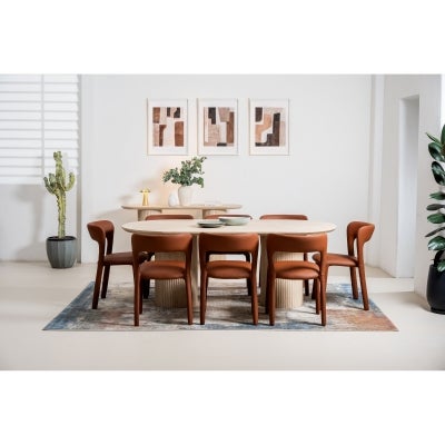 Madrix Fabric Dining Chair, Tan