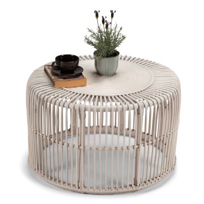 Margaret Rattan Round Coffee Table, 68cm