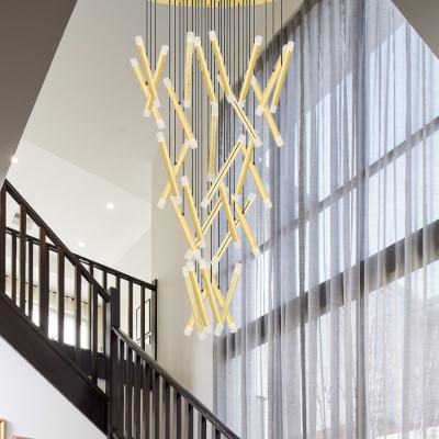 Milazo LED Cluster Pendant Light, 3000K, Gold