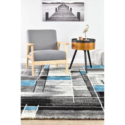 Dahlia No.029 Modern Rug, 380x280cm, Turquoise