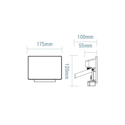 Opal IP65 LED Floodlight, 30W, CCT