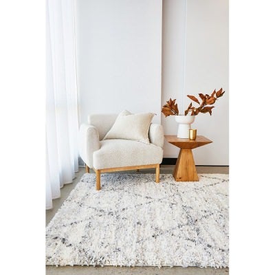 Moonlight Astro Shadow Shag Rug, 290x200cm