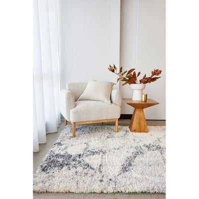 Moonlight Marble Zenith Shag Rug, 400x300cm