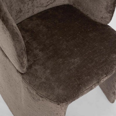 Dexter Velvet Fabric Dining Chair, Bronze