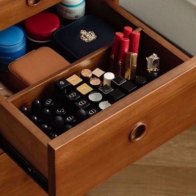 Liorra Boxwood Dressing Table with Mirror