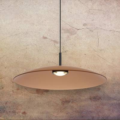 Orilla Glass LED Pendant Light, Brown