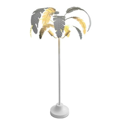 Azalea Iron Floor Lamp, White