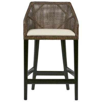 Charlotte Rattan Counter Stool, Brown