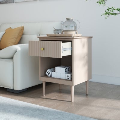 Polla Bedside Table, Khaki