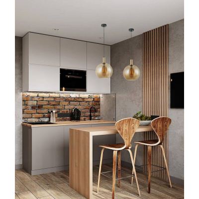 Patera Glass Pendant Light, Amber