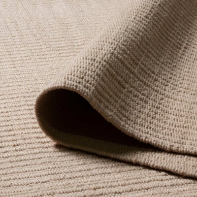 Pebble Flatweave Wool Rug, 365x457cm, Beige