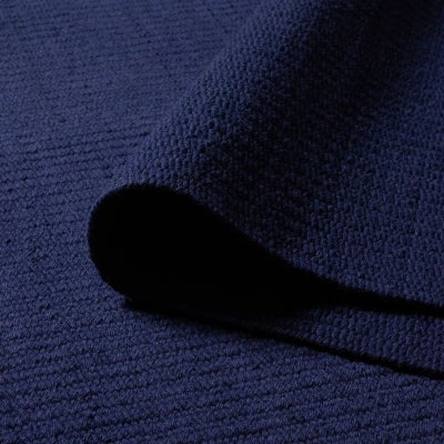 Pebble Flatweave Wool Rug, 365x457cm, Navy