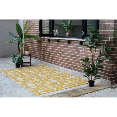 Seville Reversible Outdoor Rug, 180x270cm, Yellow