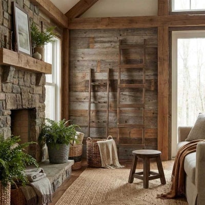 Colmar Reclaimed Fir Timber Ladder Rack
