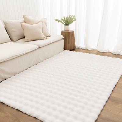 Purity Machine Washable Shag Rug, 150x80cm, White