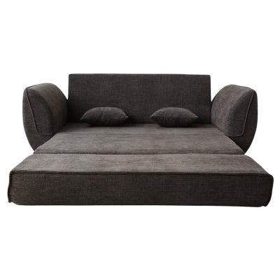 Petal Fabric Fold Out Sofa Bed, Double, Charcoal