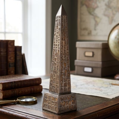 Veronese Cold Cast Bronze Coated Obelisk Figurine