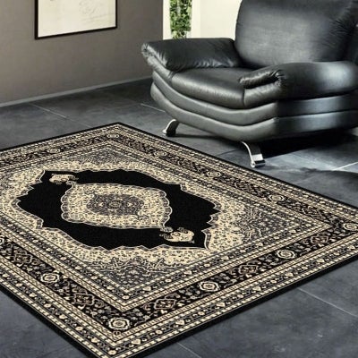 Legacy Jaleh Oriental Rug, 120x170cm, Black