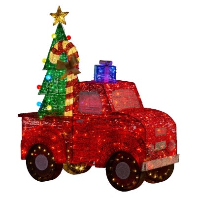 Rosella LED Light Up Indoor / Outdoor Christmas Truck Ornament, 145cm
