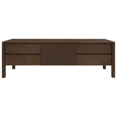 Adelle Mindi Wood 2 Door 4 Drawer TV Unit, 180cm, Walnut