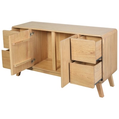 Providence Mindi Wood 2 Door 4 Drawer Buffet Table, 150cm