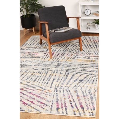 Sicily Ferraro Geometric Modern Rug, 330x240cm, Multi