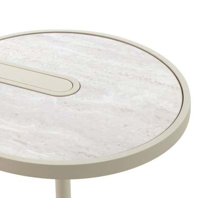 Avanzo Glass & Iron Side Table 
