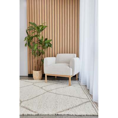 Stockholm Alma Handwoven Wool Rug, 280x190cm