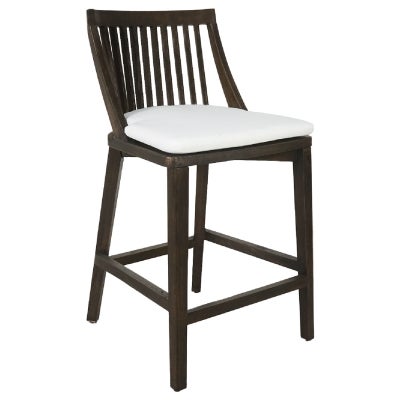 Brego Mango Wood Counter Stool, Walnut