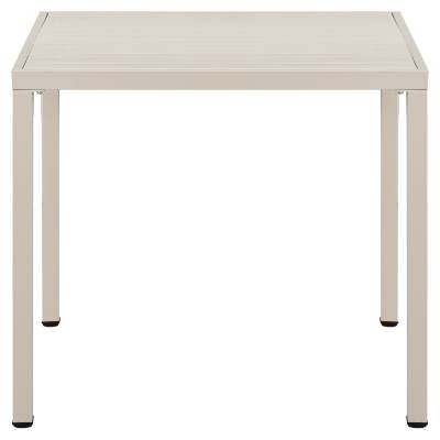 Aurora Outdoor Square Dining Table, 80cm, Cream