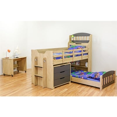 Toby Wooden Lowline Bed, Single