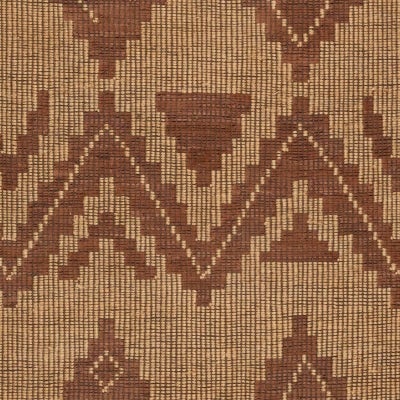 Tuareg No.2 Hand Knotted Leather Tribal Rug, 152x244cm, Natural / Tan