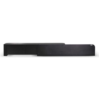 Amourin Wooden Extendable 3 Drawer TV Unit, 200-370cm, Black