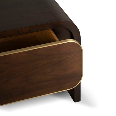 Hillston Wooden 3 Drawer TV Unit, 200cm, Walnut