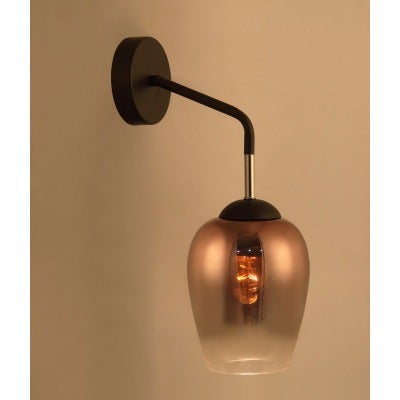 Vinum Glass Wall Light, Copper