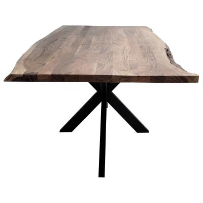 Condell Acacia Timber & Metal Dining Table, 180cm