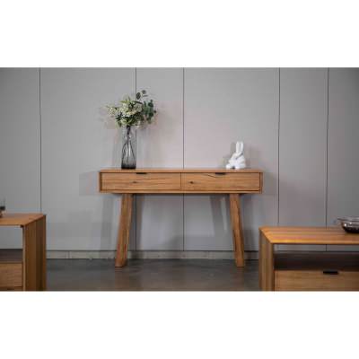 Celtira Marri Wood 2 Drawer Console Table, 130cm