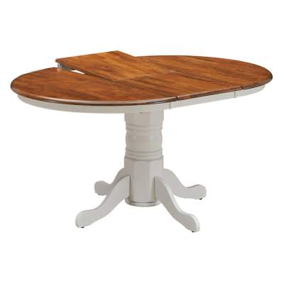 Hamilton Wooden Extensible Round Dining Table, 107-150cm