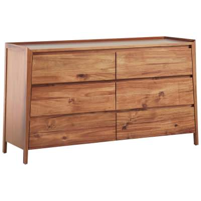 Bowes Blackwood Timber 6 Drawer Dresser