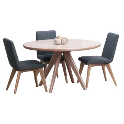 Wade Tasmanian Oak Round Dining Table, 130cm