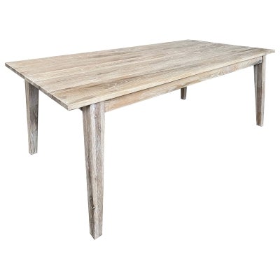 Bourdon Timber Dining Table, 150cm, White Washed Oak