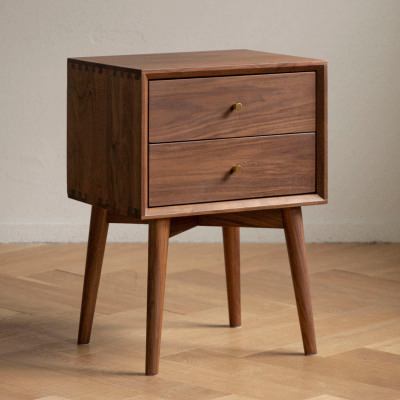 Mavri American Walnut Timber Bedside Table