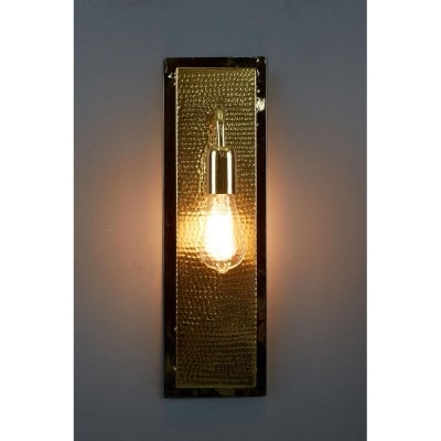 Felix Hammered Metal Wall Light, Gold